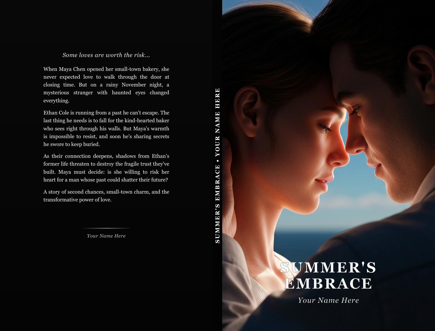 Full wraparound book cover example